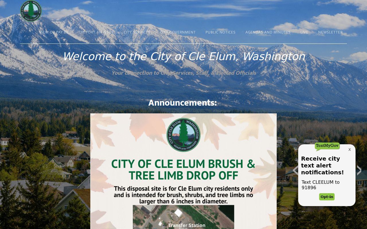 Cle Elum court records and official city context
