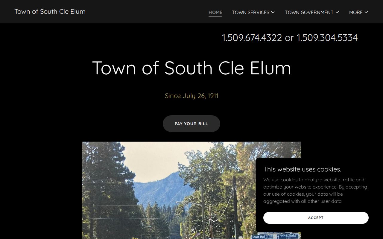 South Cle Elum court records town hall and civic context